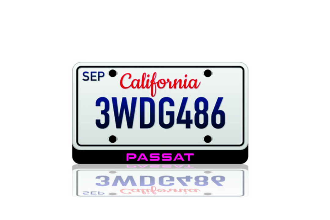 LED License Plate Badge for Volkswagen Passat – Illuminated Rear Emblem with PASSAT Logo LED License Plate Decoin