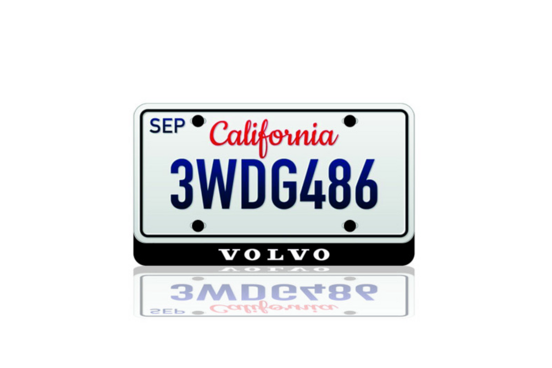 LED License Plate Badge for Volvo – Illuminated Rear Emblem with VOLVO Logo LED License Plate Decoin