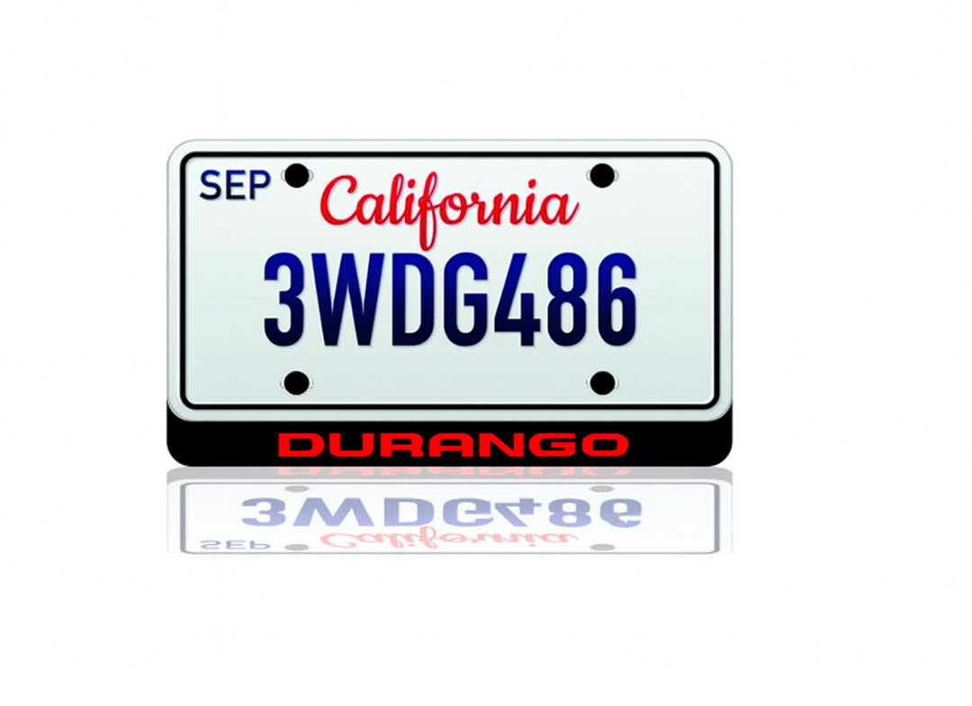 LED License Plate Badge for Dodge Durango – Custom Illuminated Design LED License Plate Decoin