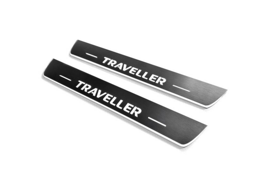 Peugeot Traveller 2016+ Auto Door Sills With Logo Traveller Peugeot Led Door Sills opdesign