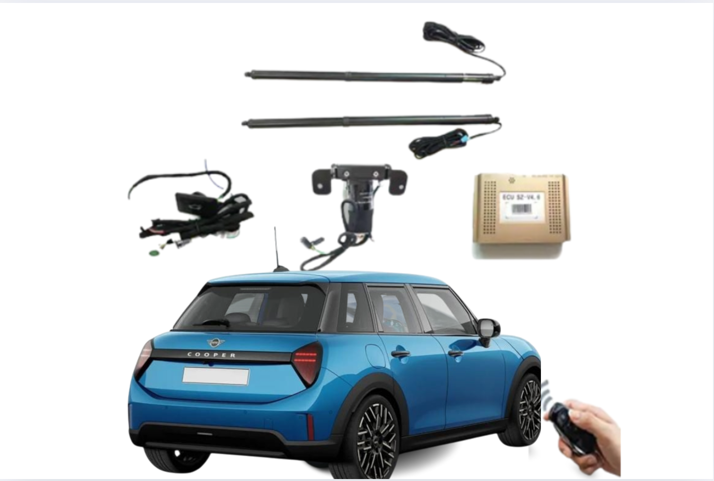 BMW MINI COOPER F66 (3 DOORS) Rear Trunk Electric Tailgate Power Lift 2024+ BMW Electric Tailgate Decoin Fabric
