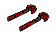 DODGE emblem for fenders with Hellcat logo (type 2) Dodge emblems decoinfabric