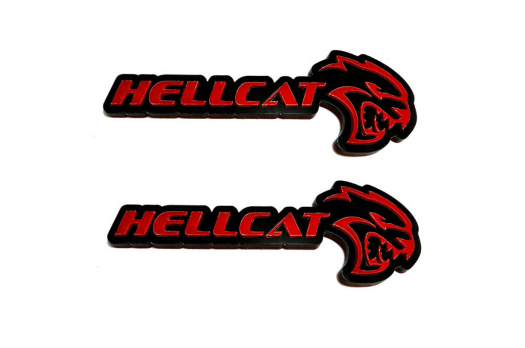 DODGE emblem for fenders with Hellcat logo (type 2) Dodge emblems decoinfabric
