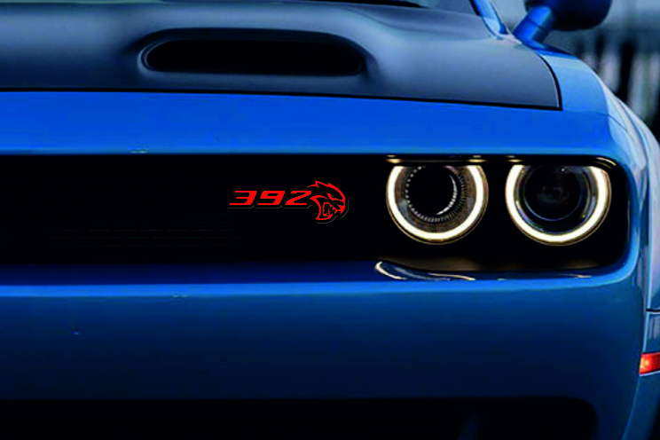 Dodge Emblem & Badges set with 392 Hellcat logo Dodge emblems decoinfabric