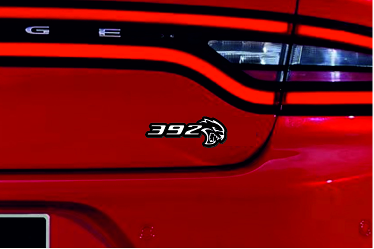 Dodge Emblem & Badges set with 392 Hellcat logo Dodge emblems decoinfabric