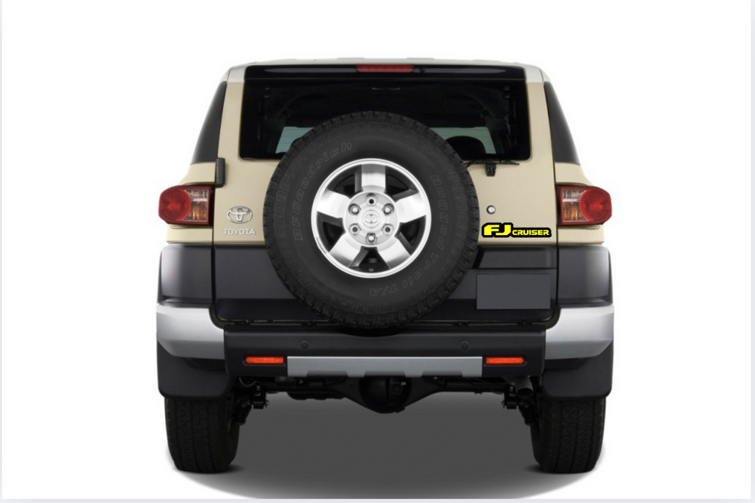 Toyota FJ Cruiser Emblem & Badge Set - Grille and Tailgate FJ Cruiser logo Toyota emblems decoinfabric