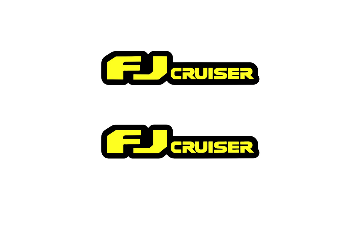 Toyota FJ CRUISER emblem for fenders with FJ CRUISER logo Toyota emblems decoinfabric