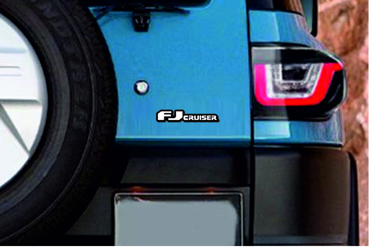 Toyota FJ Cruiser tailgate trunk rear emblem with FJ Cruiser logo Toyota emblems decoinfabric