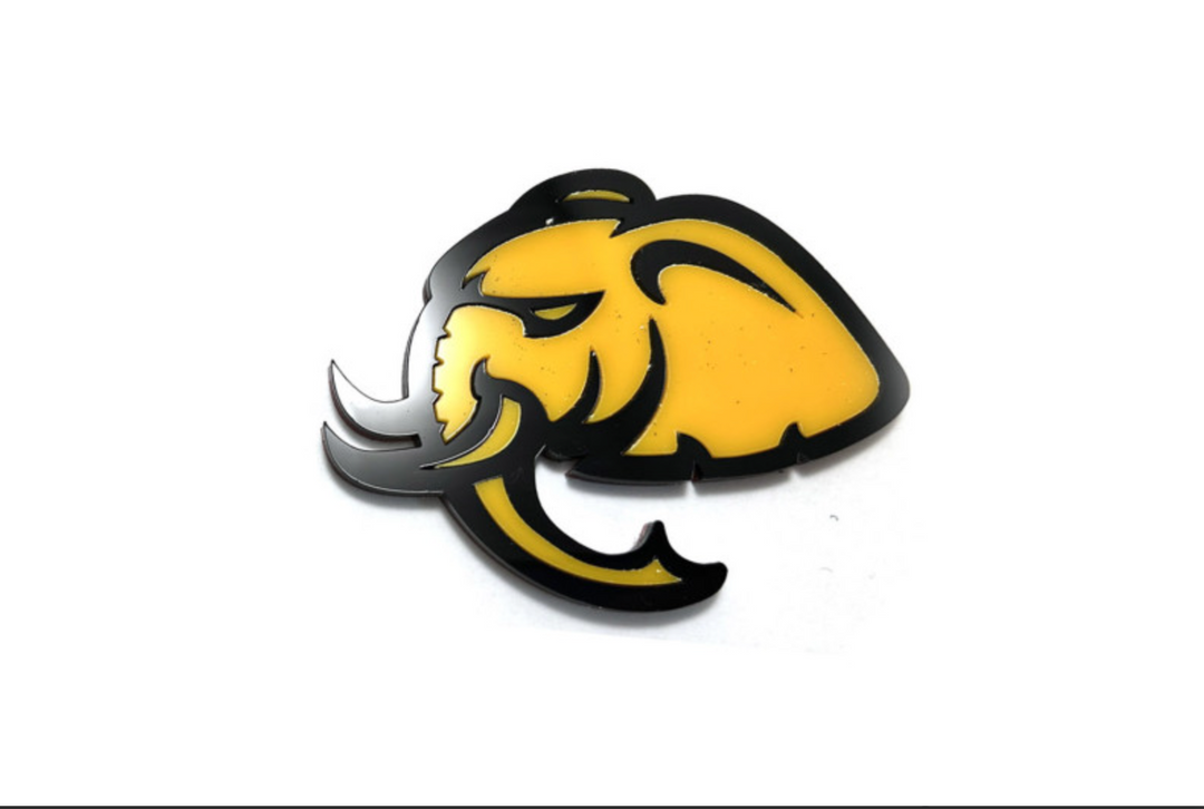 Dodge Challenger trunk rear emblem between tail lights with Hellephant logo Dodge emblems decoinfabric