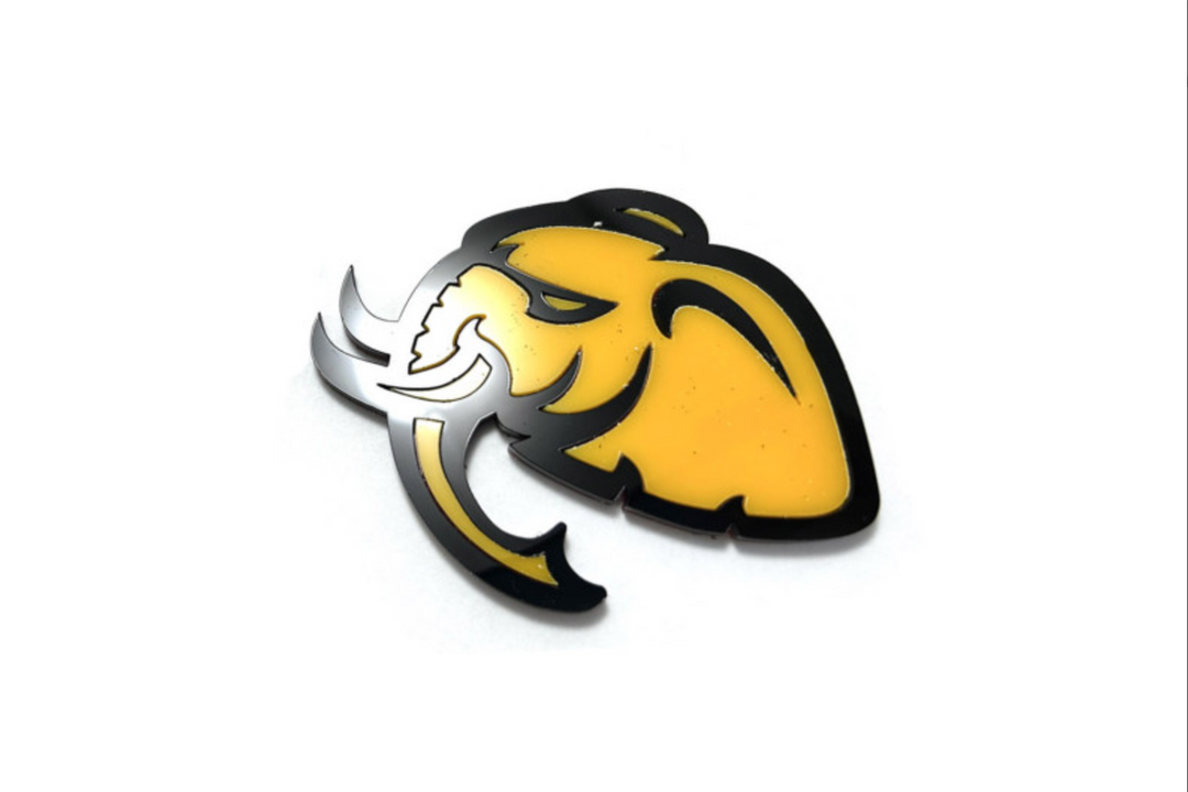 Dodge Challenger trunk rear emblem between tail lights with Hellephant logo Dodge emblems decoinfabric