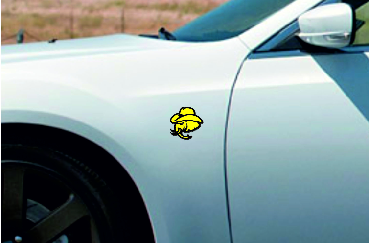 Chrysler emblem for fenders with Hellephant Cowboy logo Chrysler emblems decoinfabric