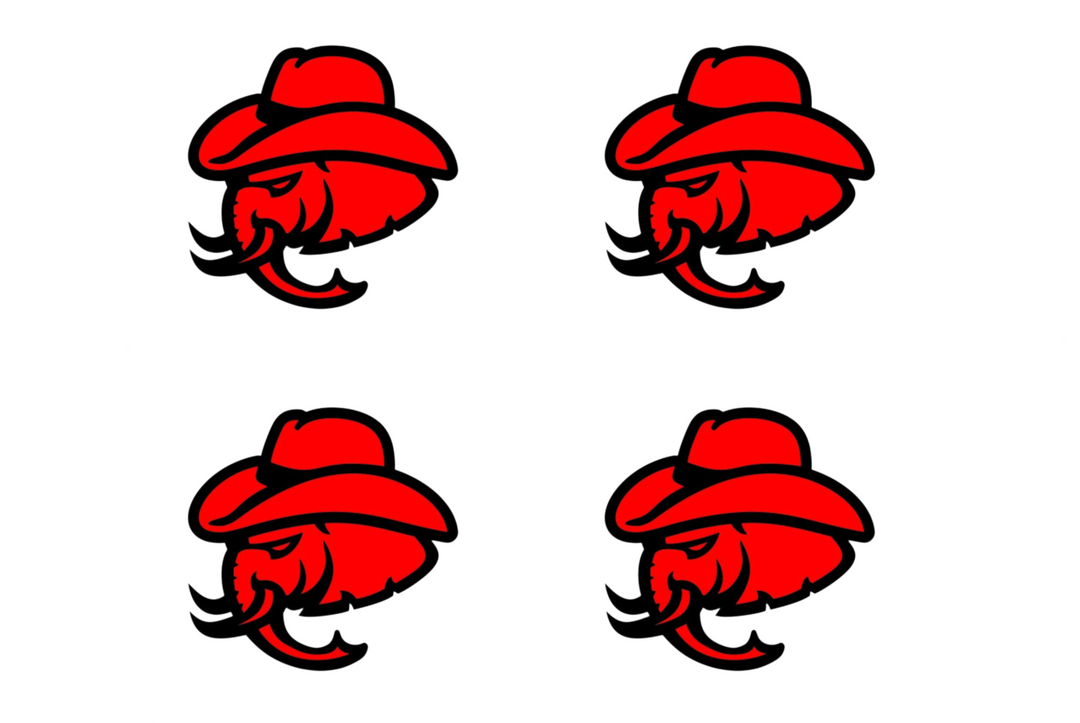 Dodge Emblem & Badges set with Hellephant Cowboy logo Dodge emblems decoinfabric