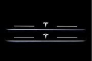 Tesla Model Y 2020+ LED Door Sills PRO With TESLA Logo Tesla Led Door Sills opdesign