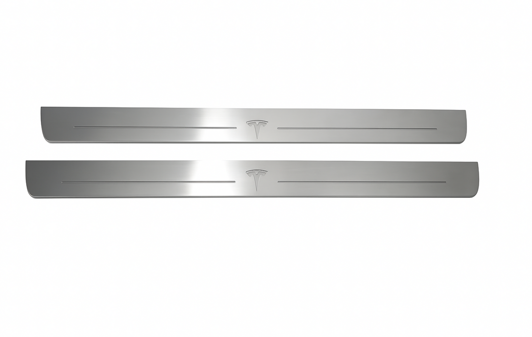 Tesla Model Y 2020+ LED Door Sills PRO With TESLA Logo Tesla Led Door Sills opdesign