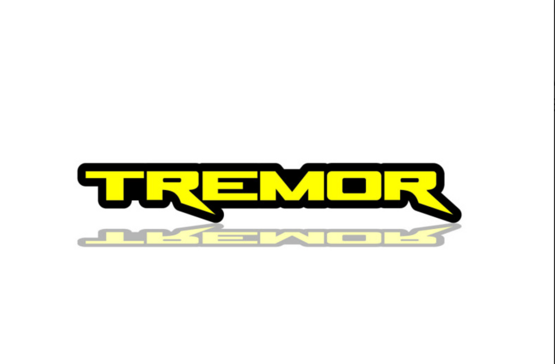 Ford F150 tailgate trunk rear emblem with TREMOR logo (Type 2) Ford emblems decoinfabric