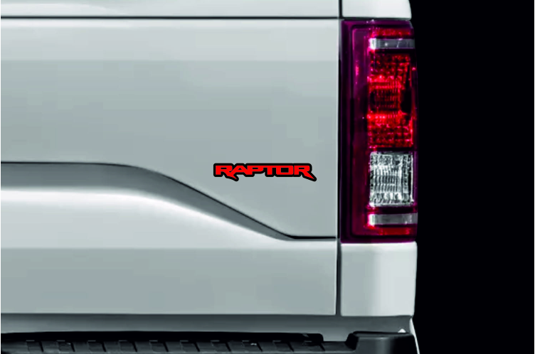 Ford Ranger tailgate trunk rear emblem with Raptor logo Ford emblems decoinfabric