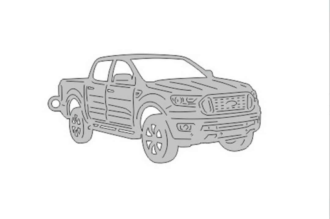 Car Keychain for Ford Ranger IV 2018-2022 (type 3D) Keychains opdesign