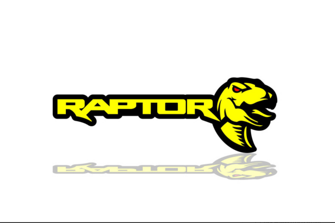 Ford tailgate trunk rear emblem with Raptor logo (Type 3) Ford emblems decoinfabric