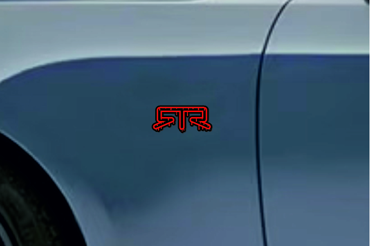 Ford emblem for fenders with RTR Blood logo Ford emblems decoinfabric