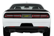 Dodge Challenger trunk rear emblem between tail lights with Challenger SRT logo Dodge emblems decoinfabric