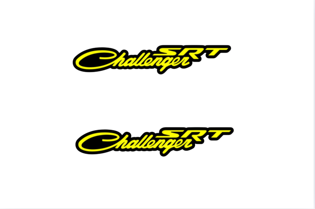 Dodge emblem for fenders with Dodge Challenger SRT logo Dodge emblems decoinfabric
