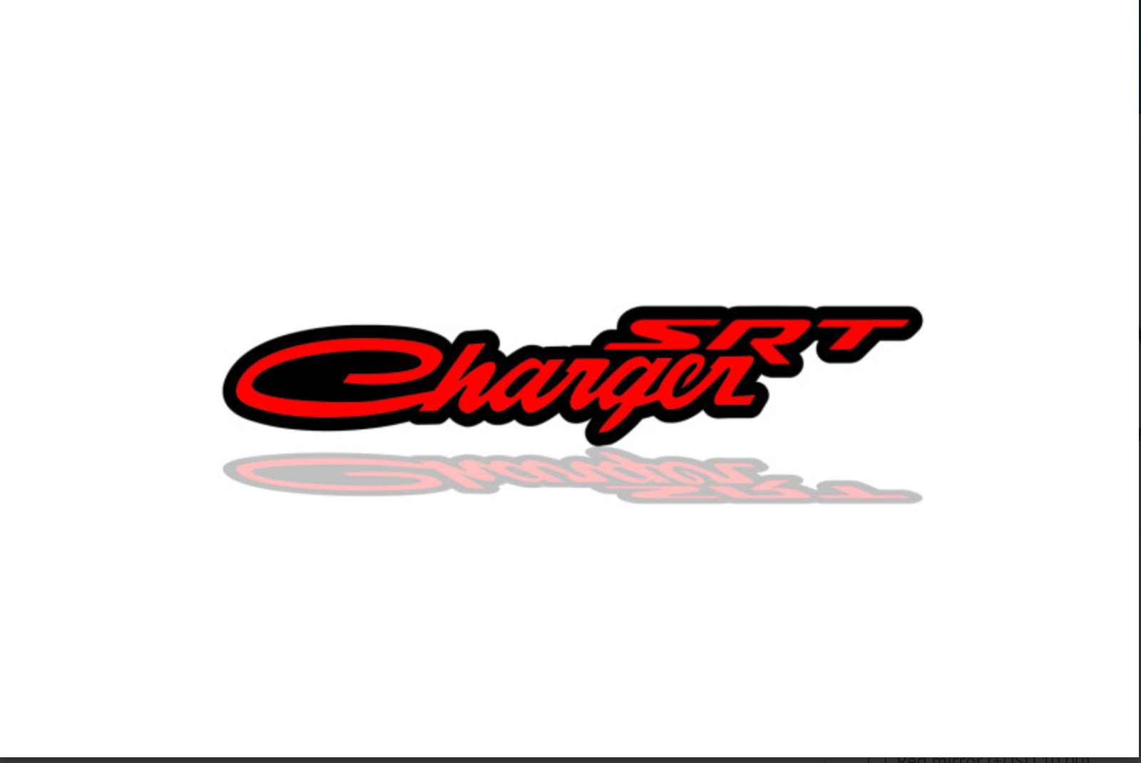 Dodge Charger trunk rear emblem between tail lights with Charger SRT logo Dodge emblems decoinfabric