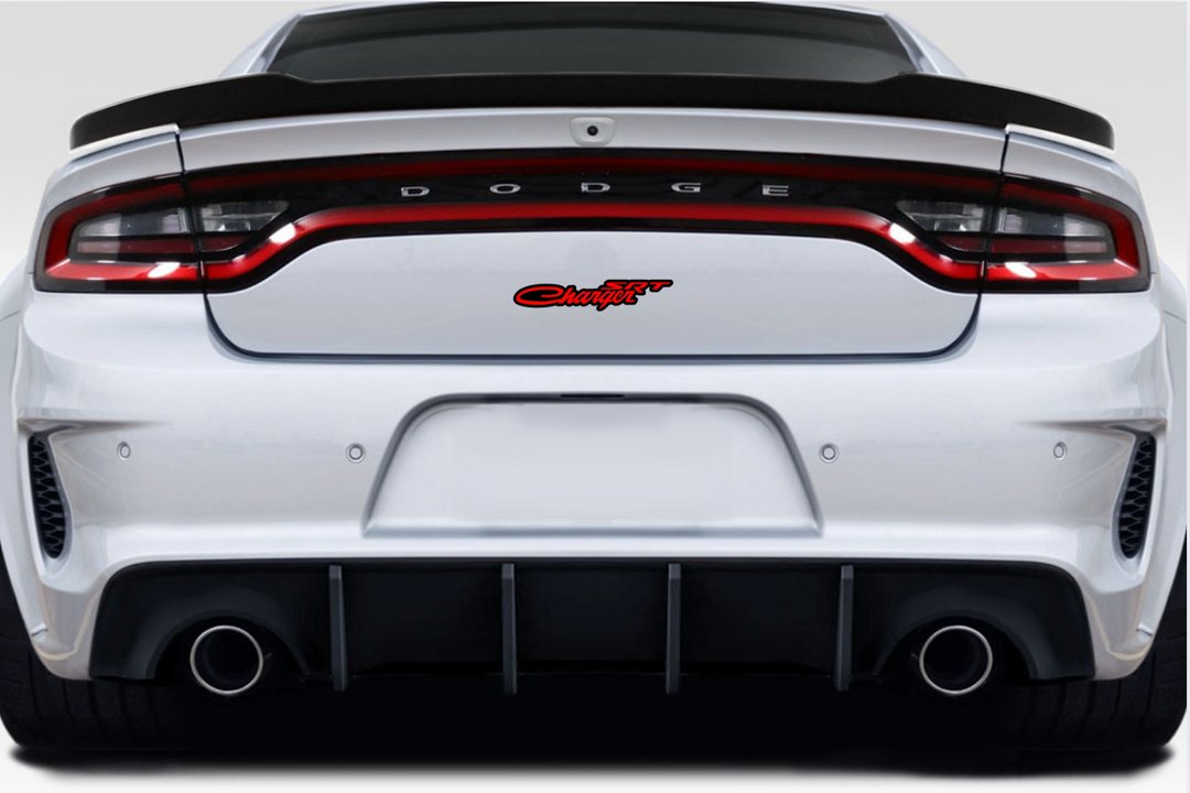 Dodge tailgate trunk rear emblem with Charger SRT logo Dodge emblems decoinfabric