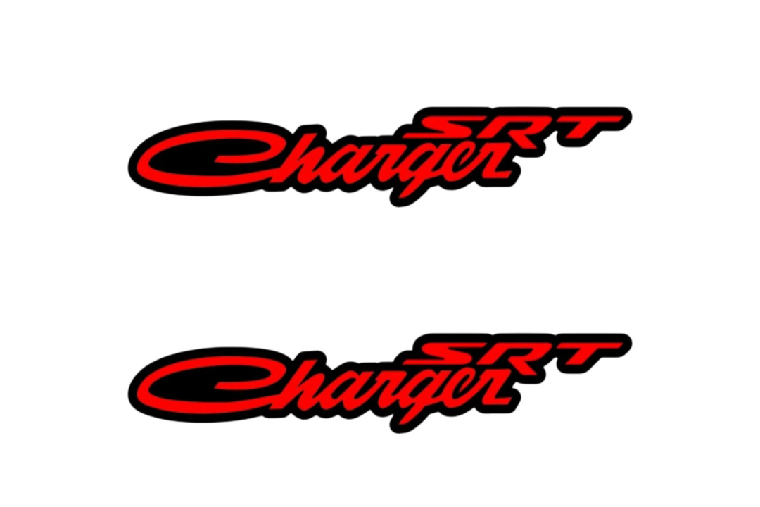 Dodge Charger emblem for fenders with Dodge Charger SRT logo Dodge emblems decoinfabric
