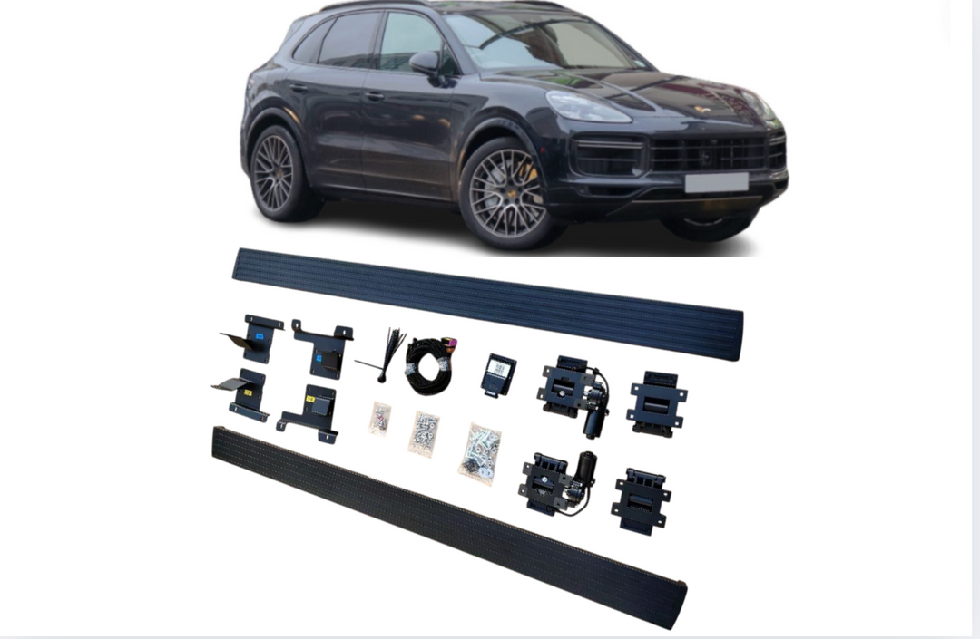 Porsche Cayenne Electric Running Boards and Power Steps 2018-2024 Electric Running Boards Decoin Fabric