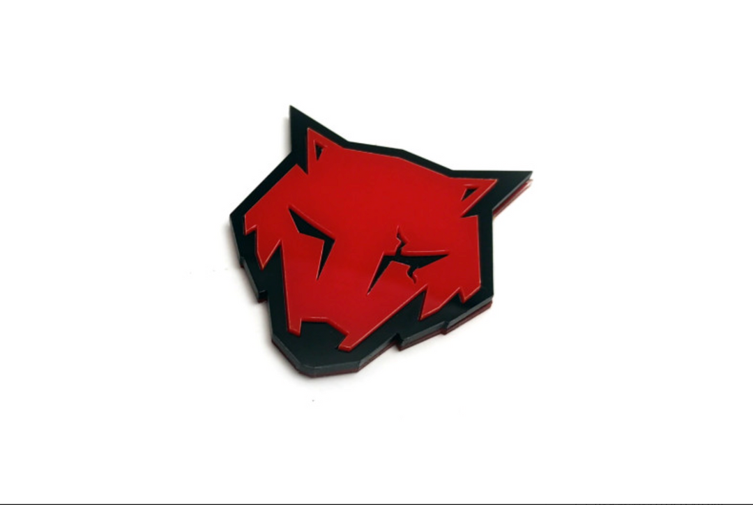 Ford Mustang tailgate trunk rear emblem with Coyote logo Ford emblems decoinfabric