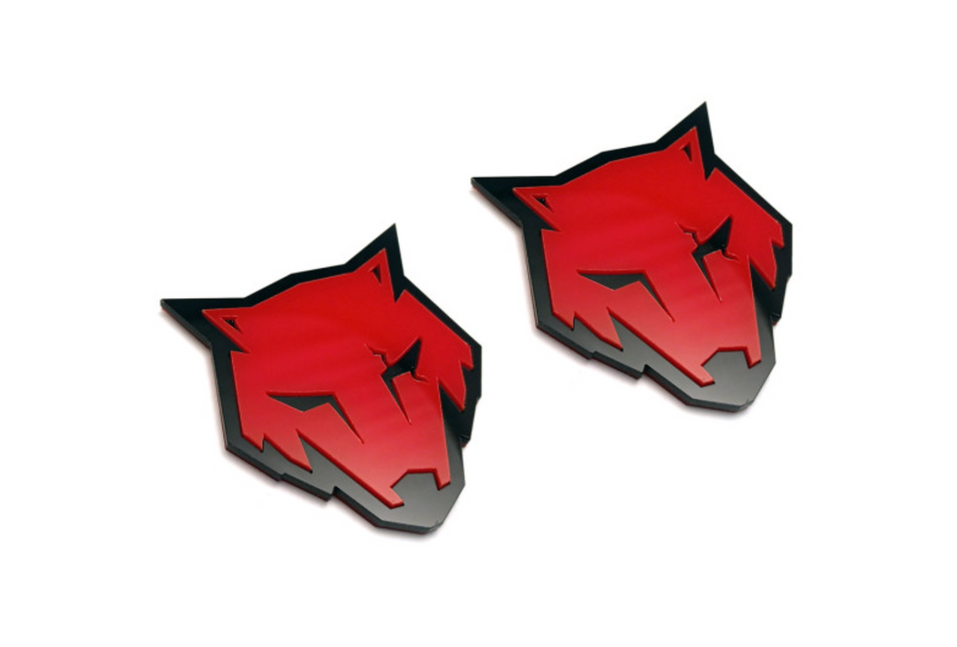 Ford Mustang emblem for fenders with Coyote logo Ford emblems decoinfabric