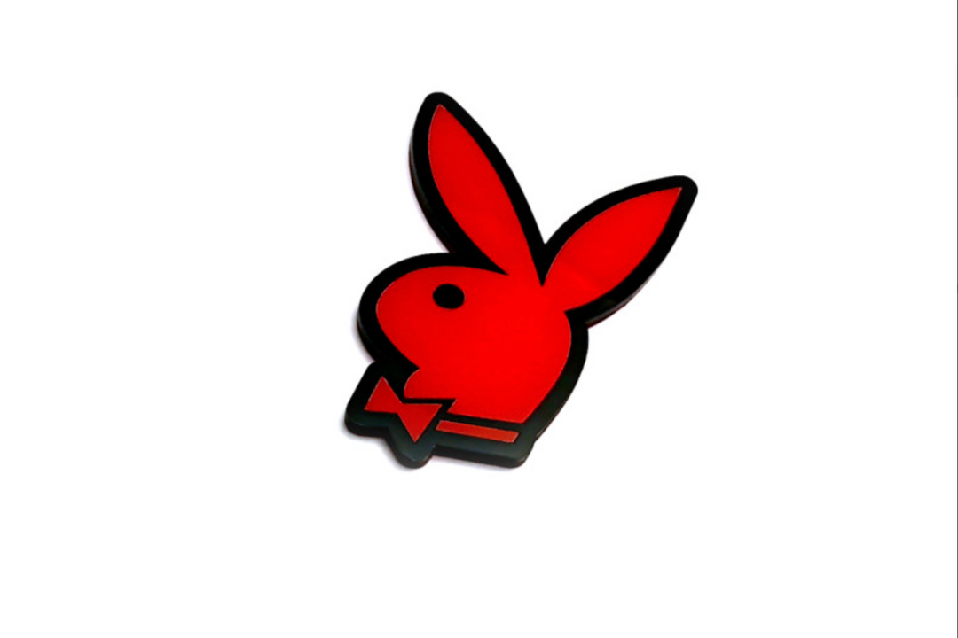 Dodge Challenger trunk rear emblem between tail lights with Playboy logo Dodge emblems decoinfabric