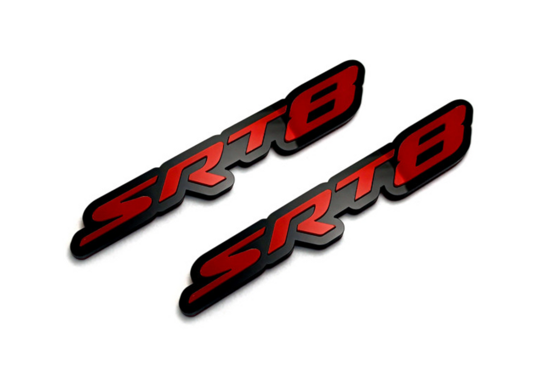Chrysler Emblem & Badges set with SRT8 logo (Type 5) Chrysler emblems decoinfabric
