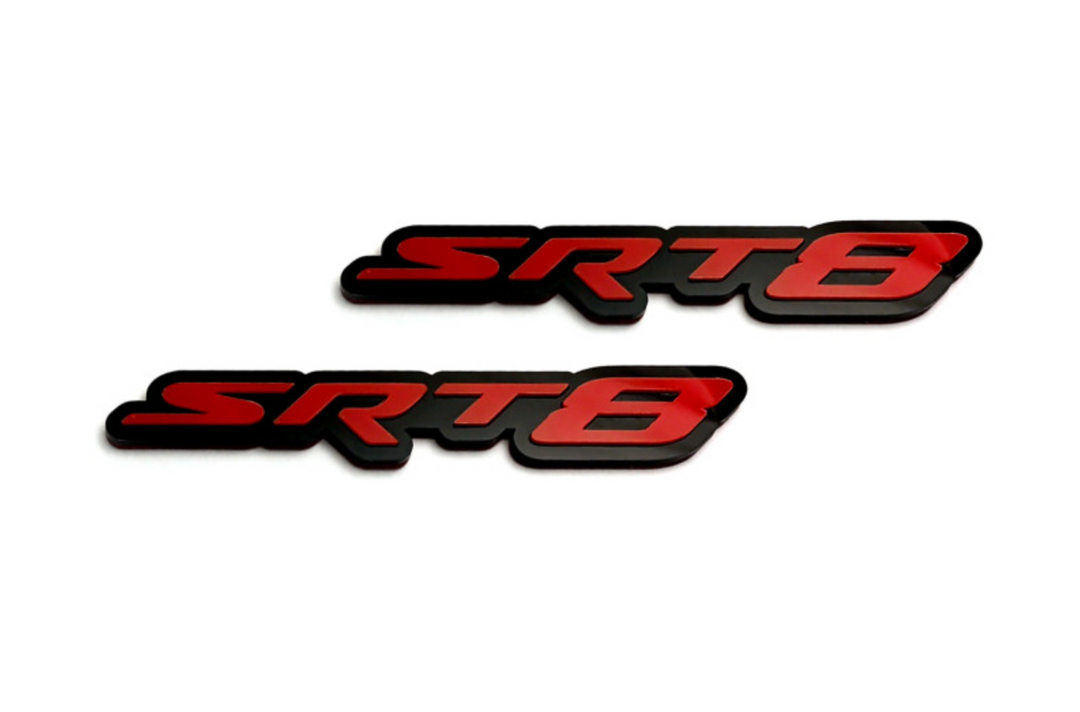 Chrysler Emblem & Badges set with SRT8 logo (Type 5) Chrysler emblems decoinfabric