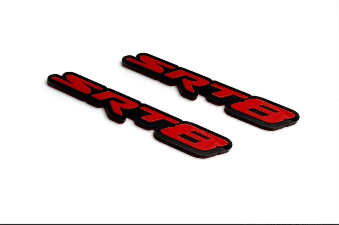 Chrysler Emblem & Badges set with SRT8 logo (Type 5) Chrysler emblems decoinfabric