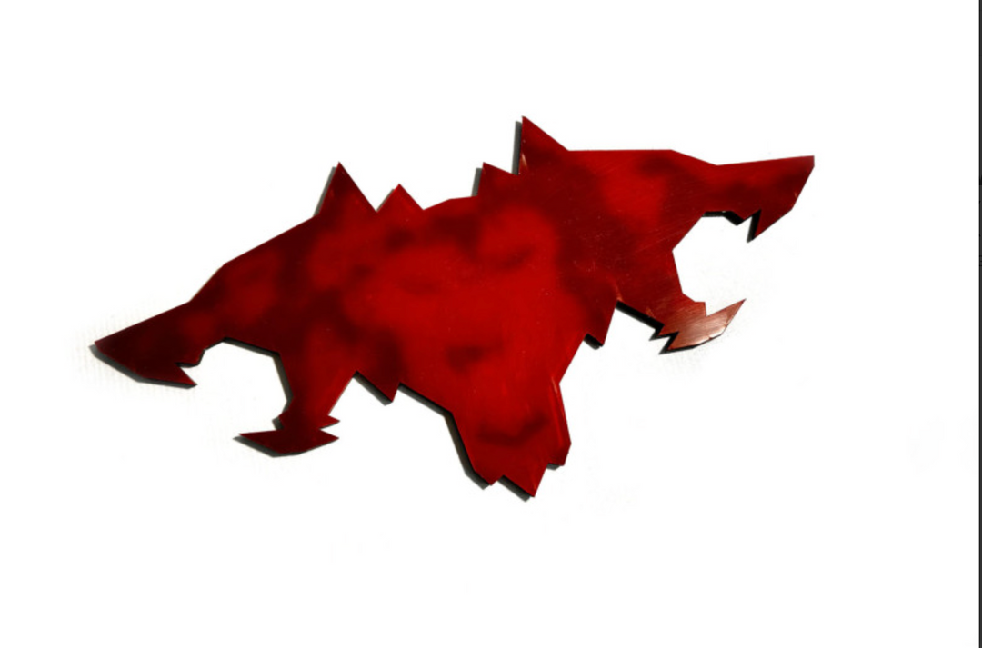 Tesla Cybertruck tailgate trunk rear emblem with Cyberbeast logo (BIG SIZE) Tesla emblems decoinfabric