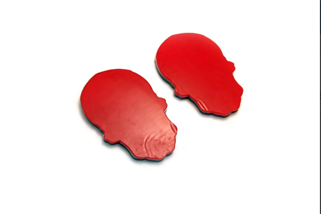 Car Emblem Badge for Fenders with USA Flag Skull Logo Custom design emblems decoinfabric