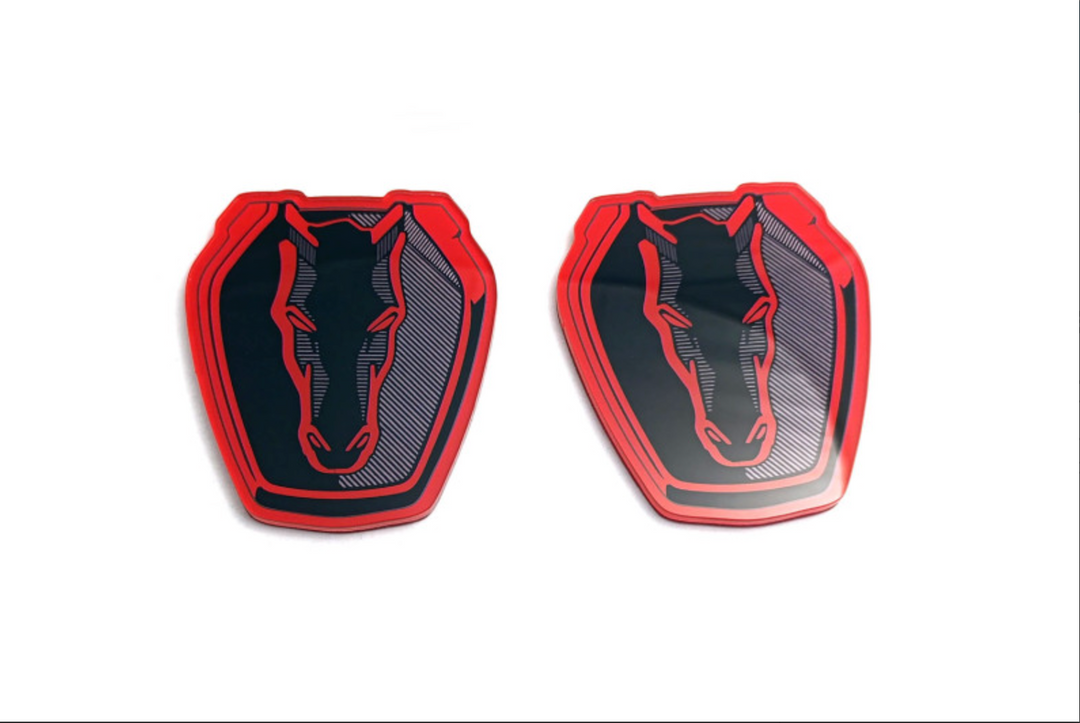 Ford Mustang emblem for fenders with Mustang Dark Horse logo Ford emblems decoinfabric