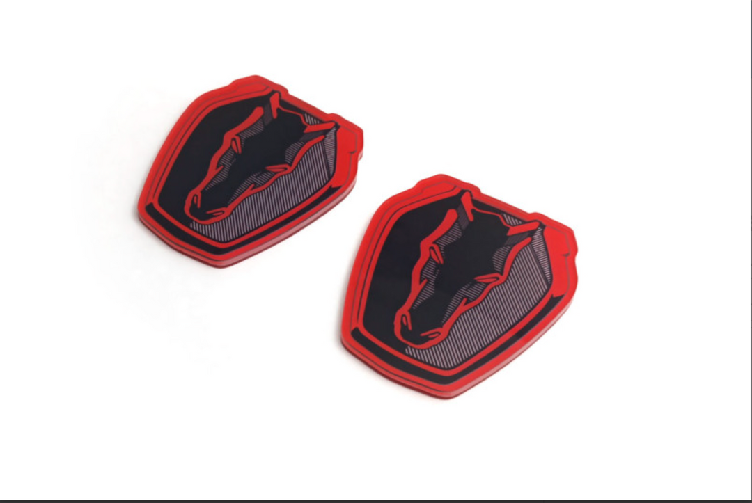 Ford Mustang emblem for fenders with Mustang Dark Horse logo Ford emblems decoinfabric