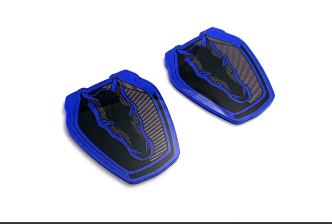 Ford Mustang emblem for fenders with Mustang Dark Horse logo Ford emblems decoinfabric