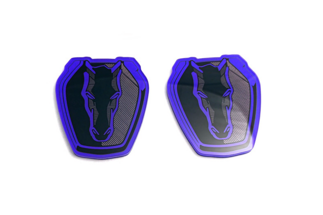 Ford Mustang emblem for fenders with Mustang Dark Horse logo Ford emblems decoinfabric