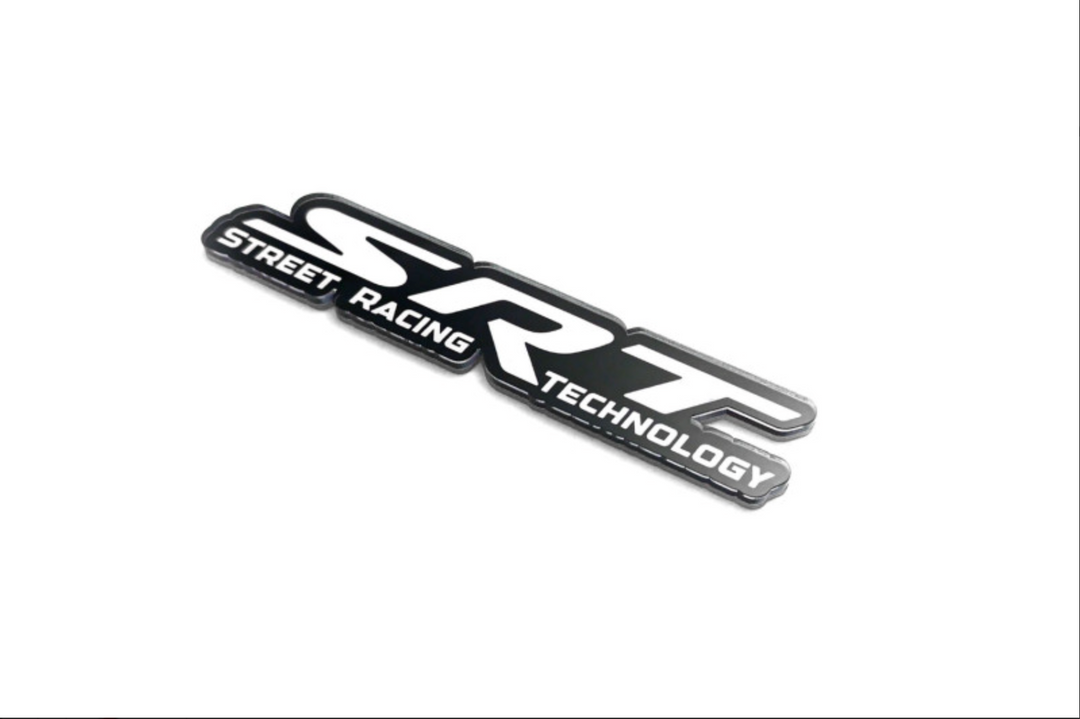 Jeep tailgate trunk rear emblem with SRT logo (type 3) Chrysler emblems decoinfabric