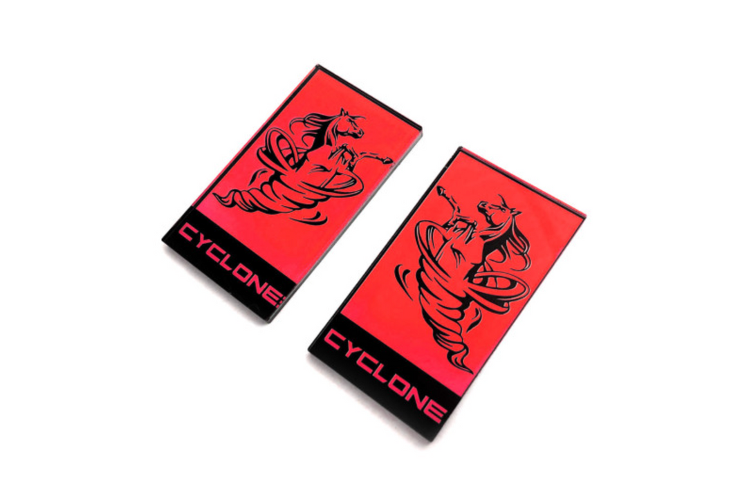 Ford Mustang Emblem & Badges set with Cyclone logo Ford emblems decoinfabric