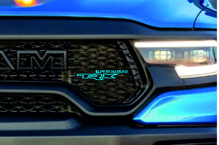 Dodge Emblem & Badges set with TRX Supercharged logo Dodge emblems decoinfabric
