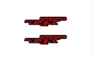 Dodge Emblem & Badge Set - Grille and Tailgate TRX Supercharged logo Dodge emblems decoinfabric