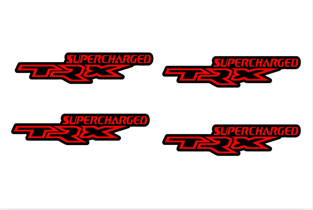 Dodge Emblem & Badges set with TRX Supercharged logo Dodge emblems decoinfabric
