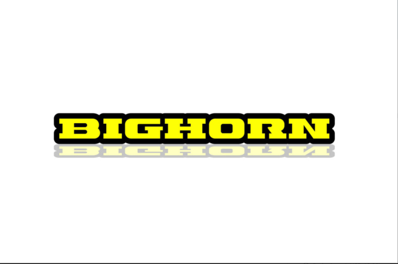 Dodge RAM tailgate trunk rear emblem with Bighorn logo Dodge emblems decoinfabric