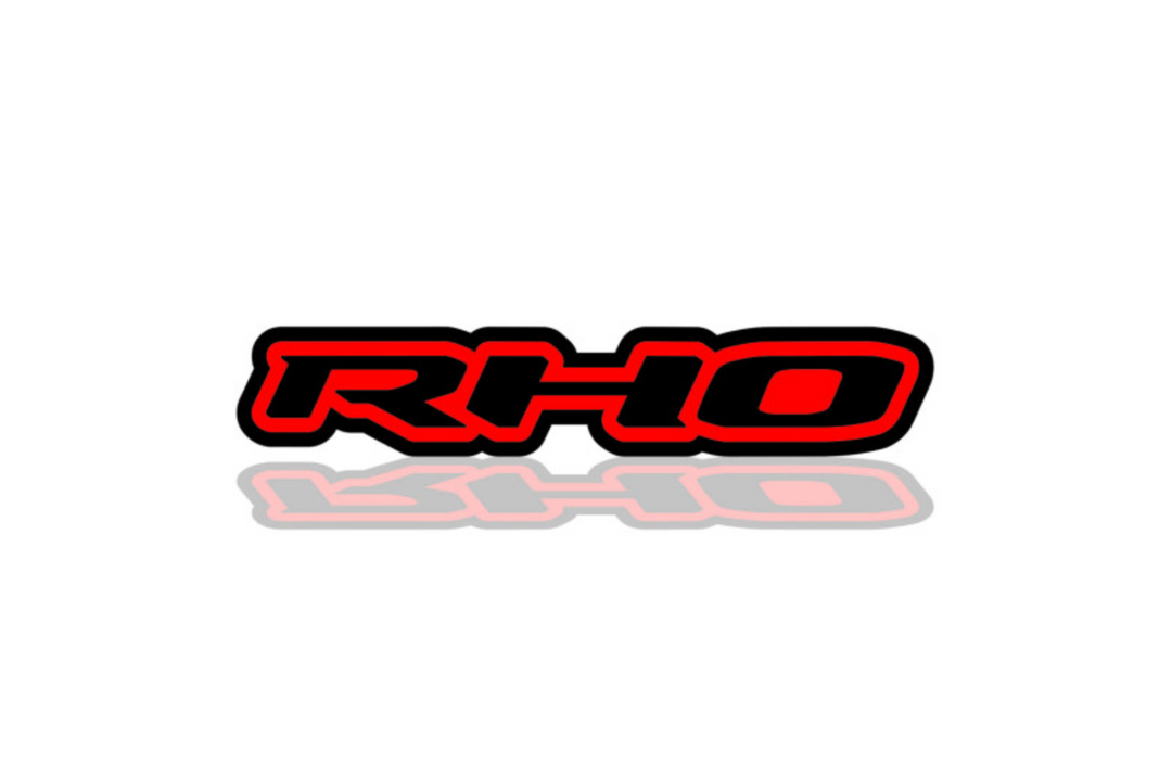 DODGE Radiator grille emblem with RHO logo (Type 2) Dodge emblems decoinfabric