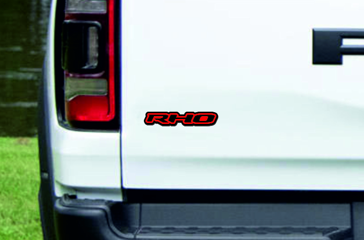 Dodge tailgate trunk rear emblem with RHO logo (Type 2) Dodge emblems decoinfabric