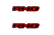 Dodge emblem for fenders with RHO logo (Type 2) Dodge emblems decoinfabric